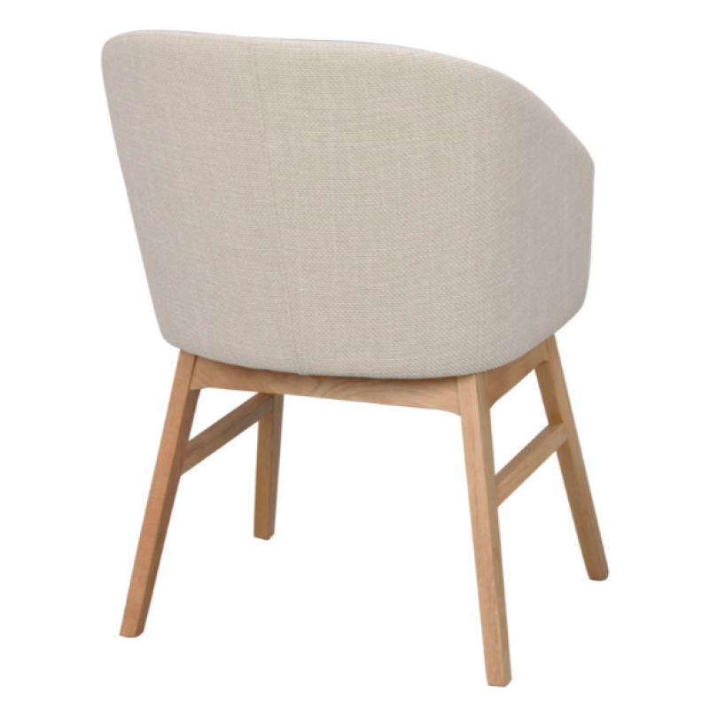 RO WINDHAM ARMCHAIR BEIGE/OAK